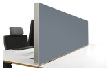 Tischabtrennung 100cm x 50cm x 4,5cm inkl. Alurahmen - Camira® Stoff YS094