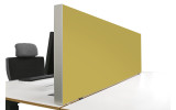 Tischabtrennung 100cm x 50cm x 4,5cm inkl. Alurahmen - Camira® Stoff YS096