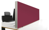 Tischabtrennung 100cm x 50cm x 4,5cm inkl. Alurahmen - Camira® Stoff YS101