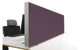 Tischabtrennung 100cm x 50cm x 4,5cm inkl. Alurahmen - Camira® Stoff YS102
