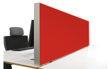 Tischabtrennung 100cm x 50cm x 4,5cm inkl. Alurahmen - Camira® Stoff YS105