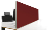 Tischabtrennung 100cm x 50cm x 4,5cm inkl. Alurahmen - Camira® Stoff YS136