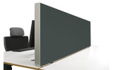 Tischabtrennung 100cm x 50cm x 4,5cm inkl. Alurahmen - Camira® Stoff YS141