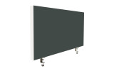 Tischabtrennung 100cm x 50cm x 4,5cm inkl. Alurahmen - Camira® Stoff YS141