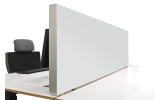 Tischabtrennung 100cm x 50cm x 4,5cm inkl. Alurahmen - Camira® Stoff YS165