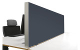 Tischabtrennung 100cm x 50cm x 4,5cm inkl. Alurahmen - Camira® Stoff YS171