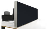 Tischabtrennung 100cm x 50cm x 4,5cm inkl. Alurahmen - Camira® Stoff YS172