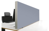 Tischabtrennung 100cm x 50cm x 4,5cm inkl. Alurahmen - Camira® Stoff YS173