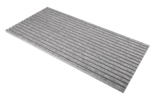 PET-Vlies Akustikpaneel 125cm x 62,5cm x 2,5cm anthrazit/graue Vliesoberfläche
