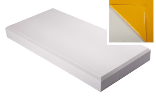 Decorschaumstoff aus Basotect® G+ Schaumstoff 100 x 50 x 10cm,hellgrau, klebend
