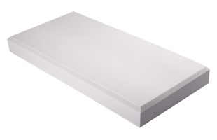 Decorschaumstoff aus Basotect® G+ Schaumstoff 100 x 50 x 10cm, hellgrau