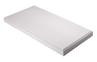 Decorschaumstoff aus Basotect® G+ Schaumstoff 100 x 50 x 7cm, hellgrau