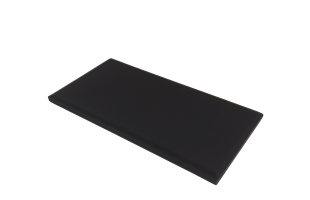 Decorschaumstoff aus Basotect® Schaumstoff 100 x 50 x 5cm, schwarz