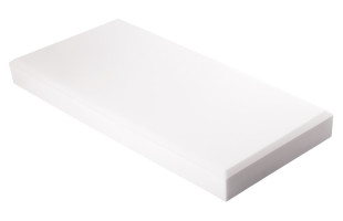 Decorschaumstoff aus Basotect® Schaumstoff 100 x 50 x 10cm, weiss