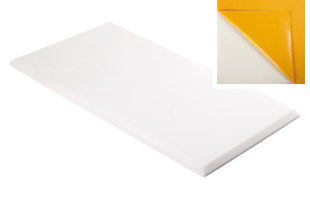 Decorschaumstoff aus Basotect® Schaumstoff 100 x 50 x 3cm,weiss,klebend