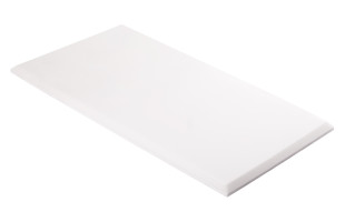 Decorschaumstoff aus Basotect® Schaumstoff 100 x 50 x 3cm, weiss