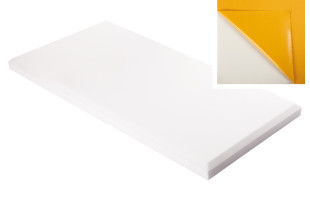 Decorschaumstoff aus Basotect® Schaumstoff 100 x 50 x 5cm,weiss,klebend