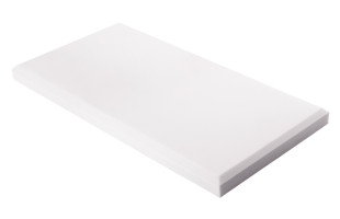 Decorschaumstoffe aus Basotect® Schaumstoff 100 x 50 x 6cm, weiss