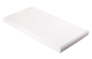 Decorschaumstoff aus Basotect® Schaumstoff 100 x 50 x 7cm, weiss