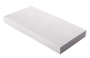 Absorber aus Basotect® G+ Schaumstoff 100cm x 50cm x 10cm, hellgrau
