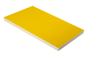 Absorber aus Basotect® 100cm x 50cm x 5cm, gelb