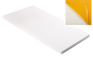 Absorber aus Basotect® Schaumstoff 100cm x 50cm x 4cm,weiss,klebend