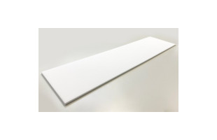 Absorber aus Basotect Schaumstoff 100cm x 25cm x 1cm, weiss