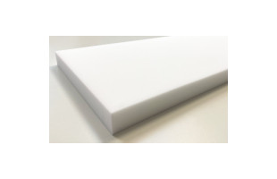 Absorber aus Basotect Schaumstoff 100cm x 25cm x 3cm, weiss