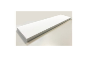 Absorber aus Basotect® Schaumstoff 100cm x 25cm x 4cm, weiss