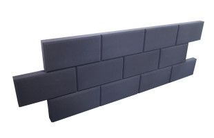 Akustikriegel Mauer aus Basotect® Schaumstoff 119cm x 14,9cm x 5cm, dark