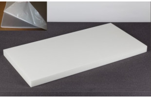 Absorber aus Basotect Schaumstoff 100cm x 50cm x 5cm,weiss,klebend