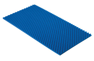 Blauer Akustikschaumstoff Noppenschaumstoff 100x50x2cm