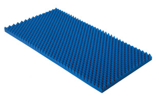 Blauer Akustikschaumstoff Noppenschaumstoff 100x50x4cm
