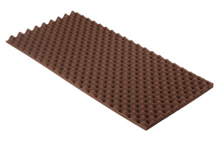Noppenschaumstoff Colorline 95 x 45 x 3cm braun PU Schaumstoff