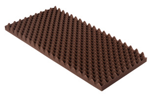 Noppenschaumstoff Colorline 95 x 45 x 5cm braun PU Schaumstoff