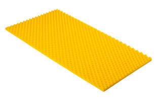 Gelber Akustikschaumstoff Noppenschaumstoff 100x50x2cm