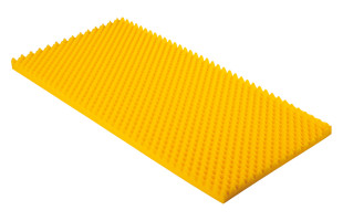 Gelber Akustikschaumstoff Noppenschaumstoff 100x50x4cm