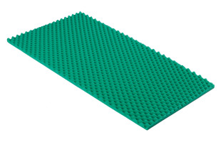 Grüner Akustikschaumstoff Noppenschaumstoff 100x50x2cm