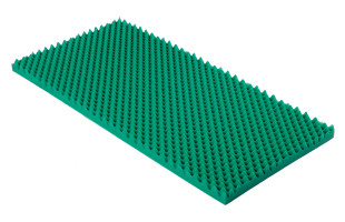 Grüner Akustikschaumstoff Noppenschaumstoff 100x50x4cm