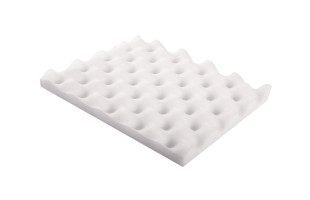 Handmuster Noppenschaumstoff aus Basotect weiss