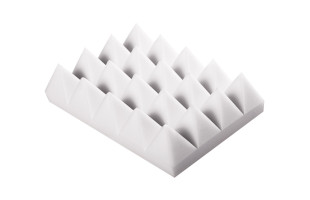 Handmuster Basotect® Pyramide weiss