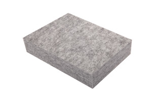 Handmuster PET Vlies schwarz