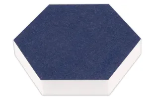 Hexagon aus Basotect® 29cm x 3cm in Dunkelblau