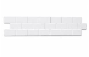 Akustikriegel Mauer aus Basotect® Schaumstoff 119cm x 14,9cm x 5cm, weiß