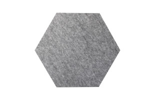 PET-VLIES Akustikabsorber Octa 29cm x 29cm x 5cm, anthrazite/graue Vliesoberfläche