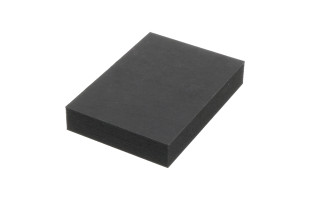 Handmuster PET Vlies Schwarz