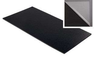 Hochwertiger Planer Schaumstoff 100 x 50 x 1cm anthrazit + Haut klebend