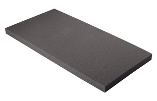 Hochwertiger Planer Schaumstoff MicroPor 100 x 50 x 5cm anthrazit - Schallschutzplatten