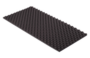 Akustik Noppenschaumstoff MicroPor 100 x 50 x 2cm anthrazit - Schaumstoff in Bestqualität