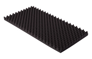 Akustik Noppenschaumstoff MicroPor 100 x 50 x 5cm anthrazit - Schaumstoff in Bestqualität